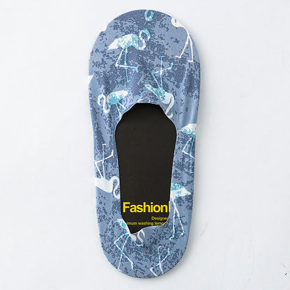 Chaussettes invisibles à imprimé animal (5 paires) - image 5