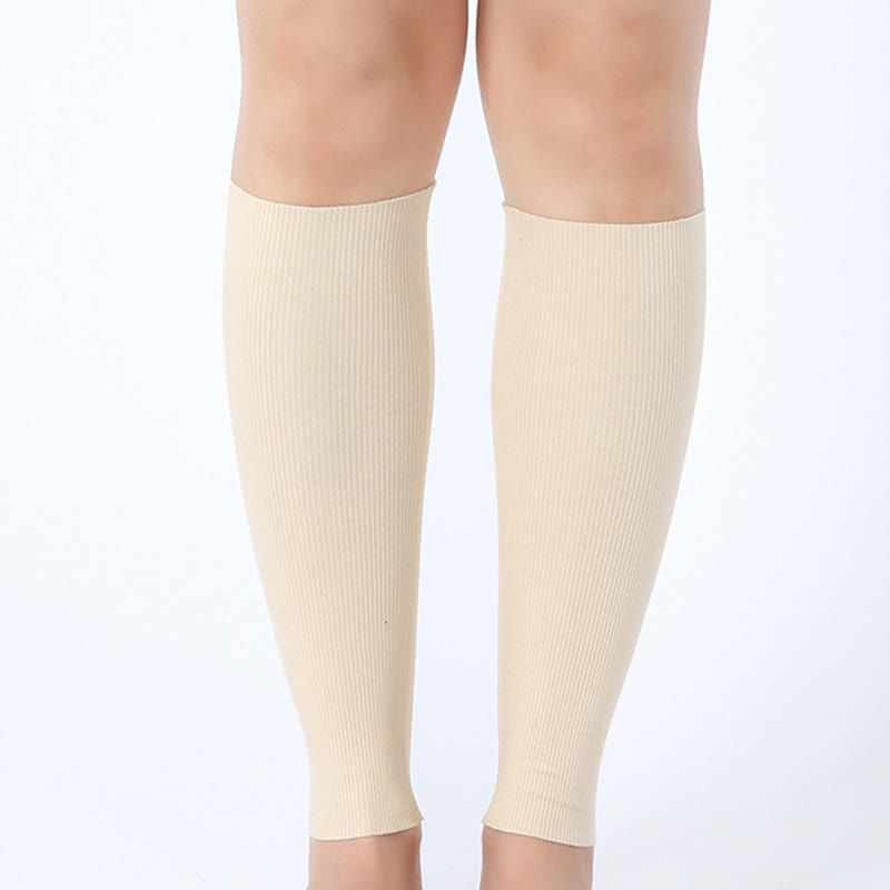 Chaussettes de compression respirantes en modal pour les douleurs au mollet - Abricot - XL - image 6