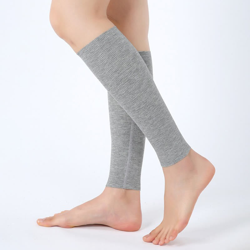 Chaussettes de compression respirantes en modal pour les douleurs au mollet - Gris clair - XL - image 7