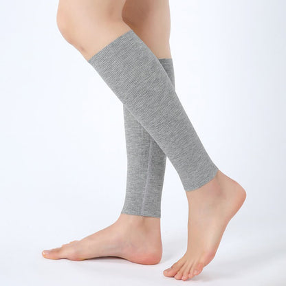 Chaussettes de compression respirantes en modal pour les douleurs au mollet - Gris clair - XL - image 7