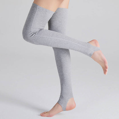 Chaussettes de compression hautes en modal respirant - Gris clair - XL - image 1
