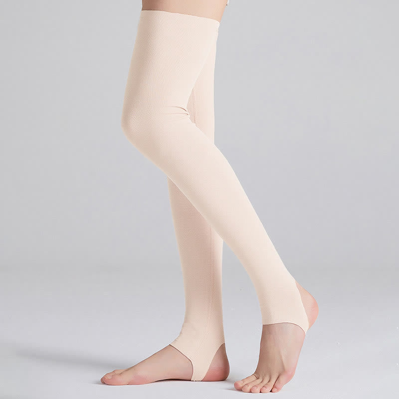 Chaussettes de compression hautes en modal respirant - Beige - XL - image 5