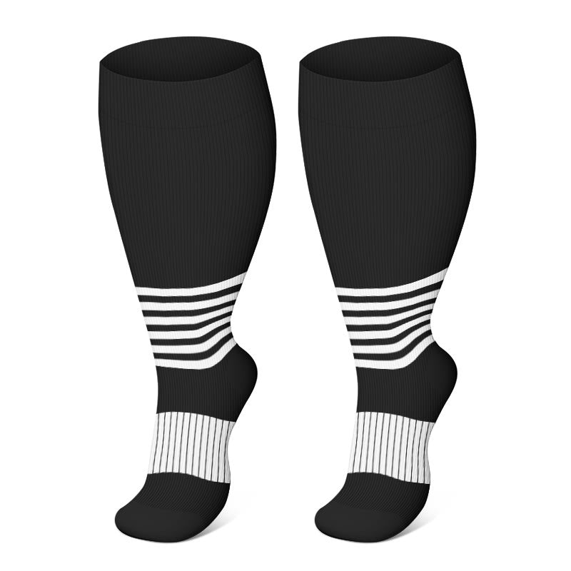 Chaussettes de compression à pois grande taille 2XL-4XL