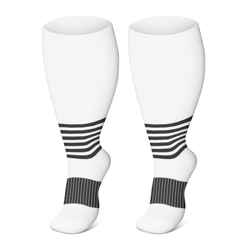 Chaussettes de compression à pois grande taille 2XL-4XL