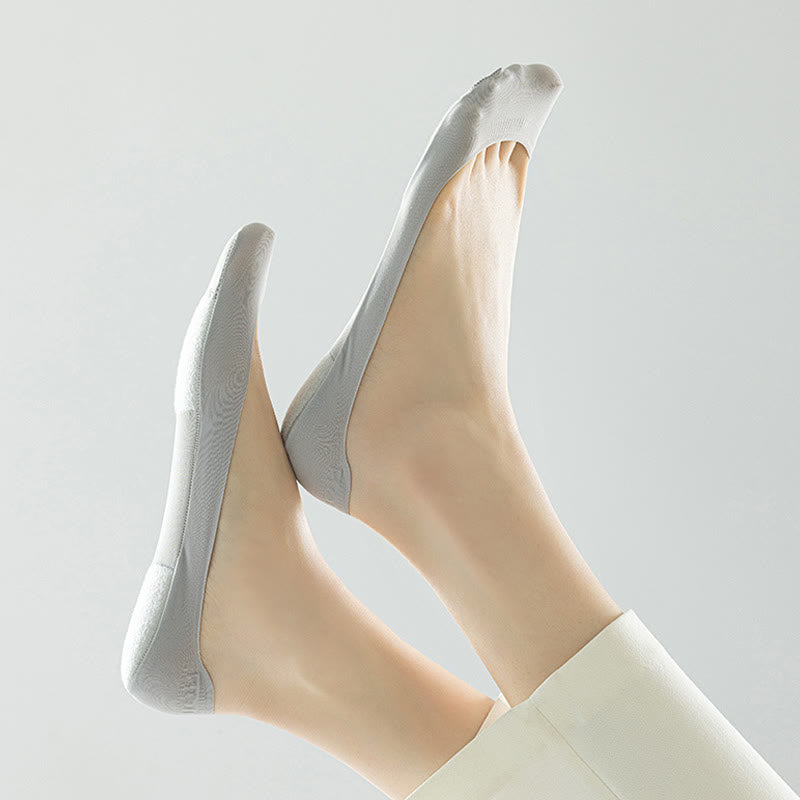 Chaussettes rembourrées invisibles grande taille (6 paires)