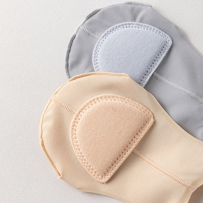 Chaussettes rembourrées invisibles de couleur unie grande taille (8 paires)