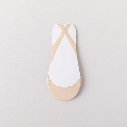 Chaussettes rembourrées invisibles de couleur unie grande taille (8 paires)