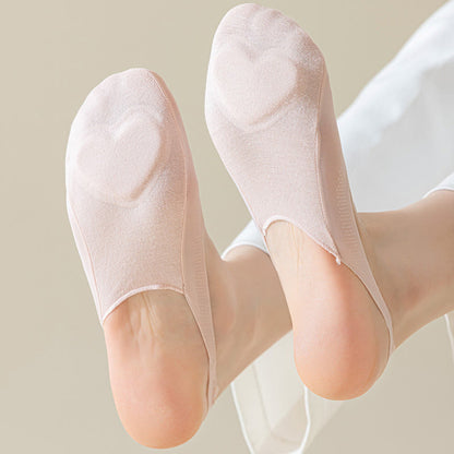 Chaussettes d'été rembourrées et invisibles grande taille (6 paires)