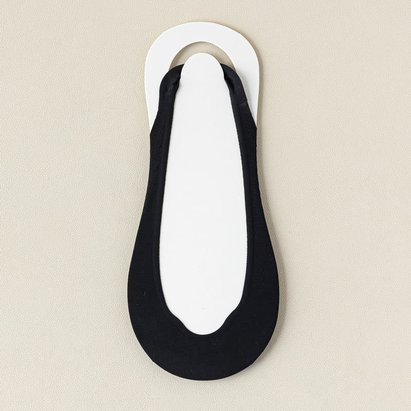 Chaussettes d'été rembourrées mi-longues invisibles (6 paires) - Noir - EU37-40 (US4-7) - image 10