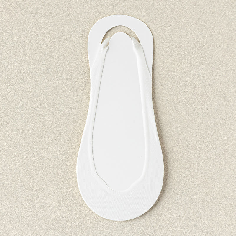 Chaussettes d'été rembourrées mi-longues invisibles (6 paires) - Blanc - EU37-40 (US4-7) - image 12