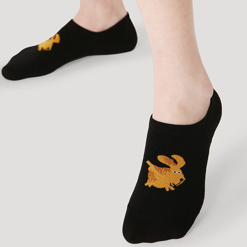 Chaussettes invisibles colorées grande taille pour chat et chien (5 paires) - image 3