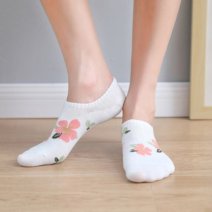Chaussettes invisibles à fleurs douces (10 paires) - image 2