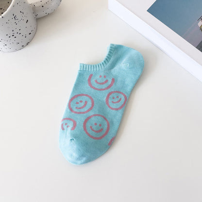 Chaussettes invisibles grande taille à motif smiley (10 paires)