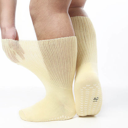 Chaussettes antidérapantes hautes pour diabétiques grande taille (2 paires)