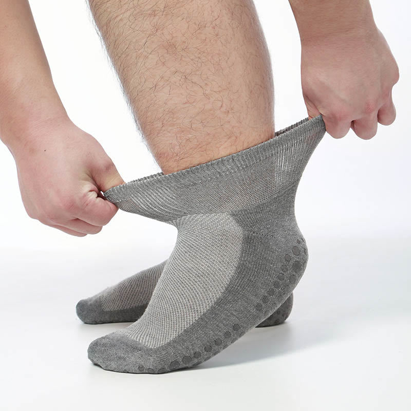 Chaussettes diabétiques extensibles grande taille (2 paires) - Gris foncé - EU40-45 (US7-11) - image 5