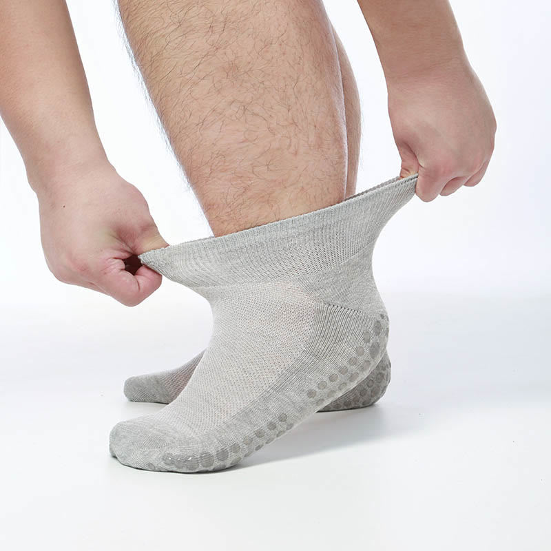 Chaussettes diabétiques extensibles grande taille (2 paires) - Gris clair - EU40-45 (US7-11) - image 9