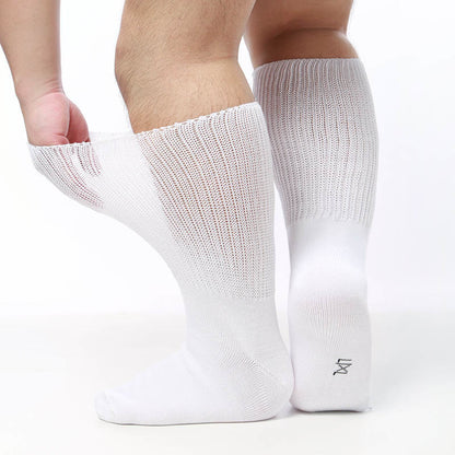 Chaussettes extra larges hautes pour diabétiques (2 paires) - Blanc - S/M - image 3