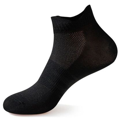 Chaussettes de compression élastiques en maille grande taille (6 paires) - Noir - EU40-44 (US7-10) - image 6