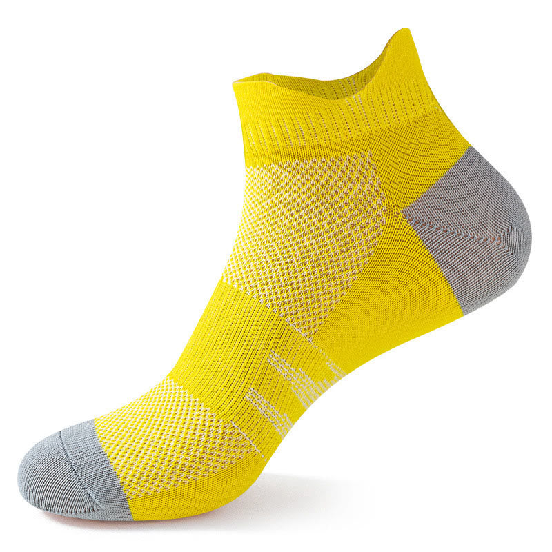Chaussettes de compression élastiques en maille grande taille (6 paires) - Jaune - EU40-44 (US7-10) - image 8