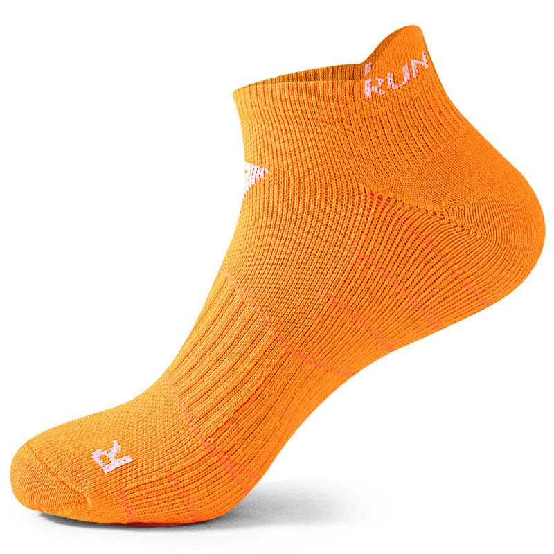 Chaussettes de compression souples antidérapantes grande taille (4 paires) - Orange - EU40-45 (US7-11) - image 7