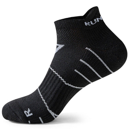 Chaussettes de compression souples antidérapantes grande taille (4 paires) - Noir - EU40-45 (US7-11) - image 13