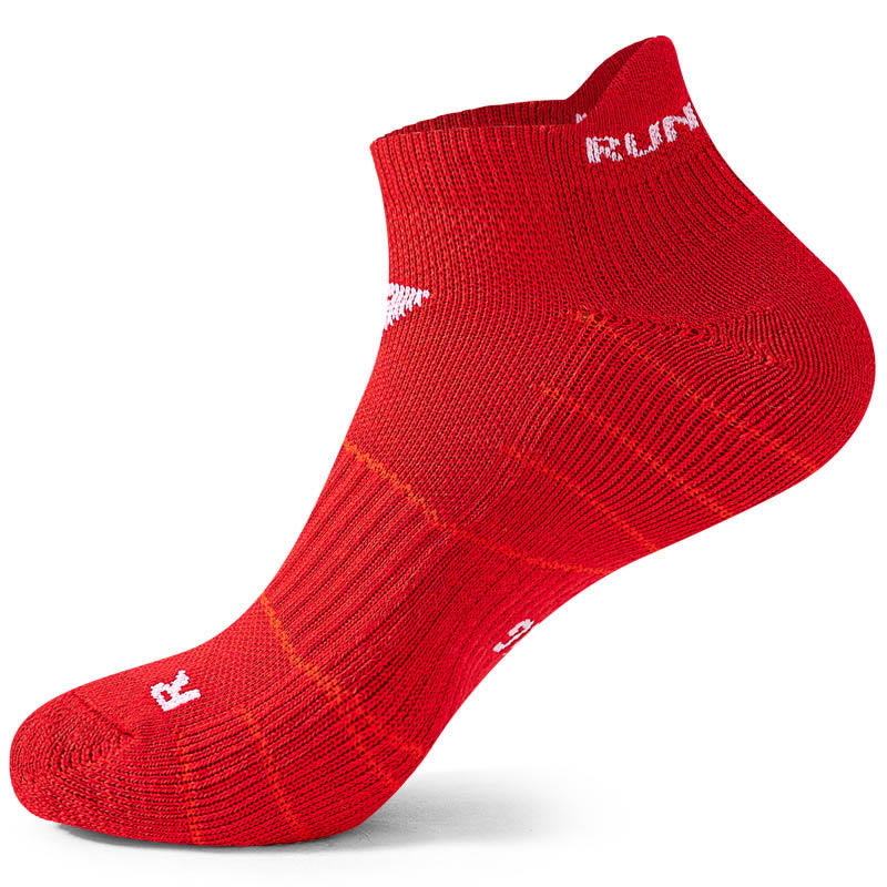 Chaussettes de compression souples antidérapantes grande taille (4 paires) - Rouge - EU40-45 (US7-11) - image 9