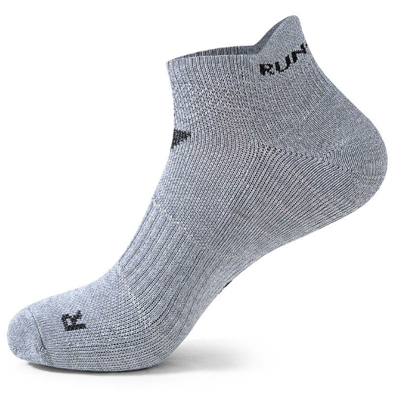 Chaussettes de compression souples antidérapantes grande taille (4 paires) - Gris - EU40-45 (US7-11) - image 12