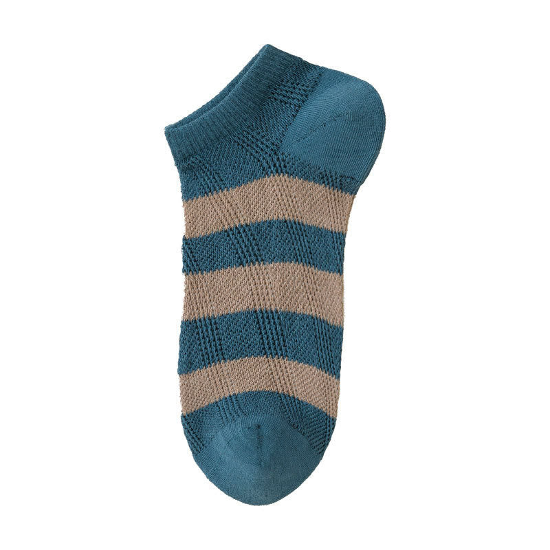 Chaussettes à larges rayures (10 paires) - Bleu - EU38-48 (US5-13) - image 14