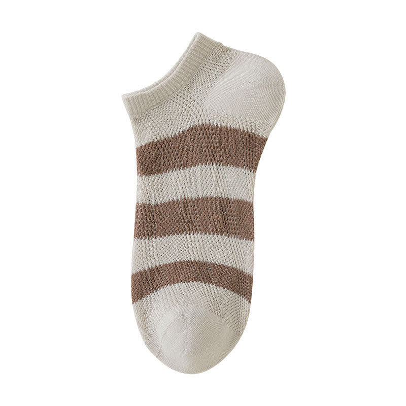 Chaussettes à larges rayures (10 paires) - Beige - EU38-48 (US5-13) - image 12