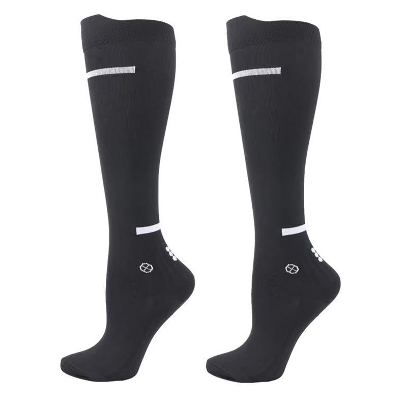 Chaussettes de compression à séchage rapide grande taille (4 paires) - Noir - EU37-39 (US4-6) - image 7