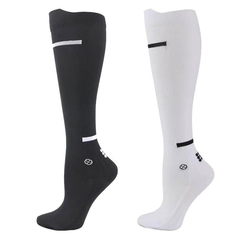 Chaussettes de compression à séchage rapide grande taille (4 paires) - Multicolore*2 - EU37-39 (US4-6) - image 0