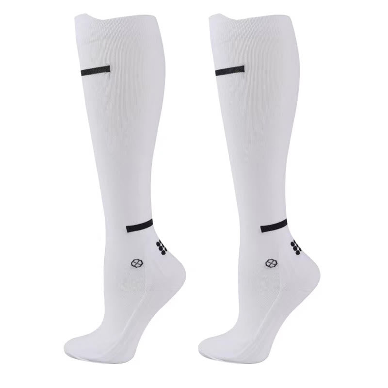 Chaussettes de compression à séchage rapide grande taille (4 paires) - Blanc - EU37-39 (US4-6) - image 8