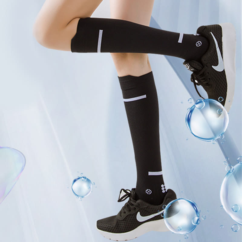 Chaussettes de compression à séchage rapide grande taille (4 paires)