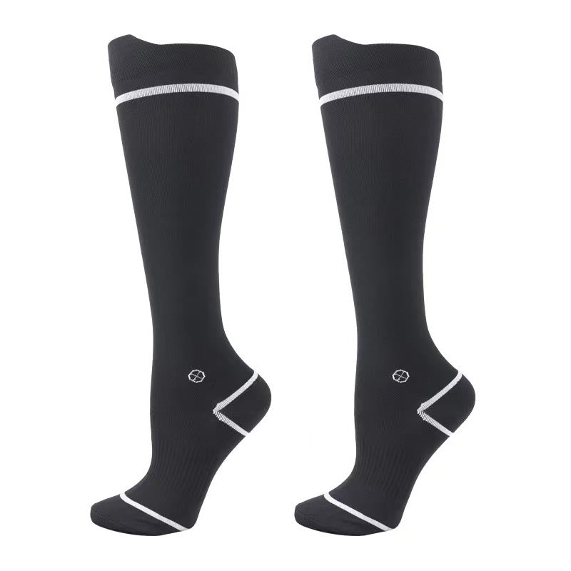 Chaussettes de compression de course grande taille (4 paires) - Noir - EU37-39 (US4-6) - image 4