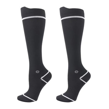 Chaussettes de compression de course grande taille (4 paires) - Noir - EU37-39 (US4-6) - image 4