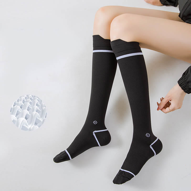 Chaussettes de compression de course grande taille (4 paires) - image 3