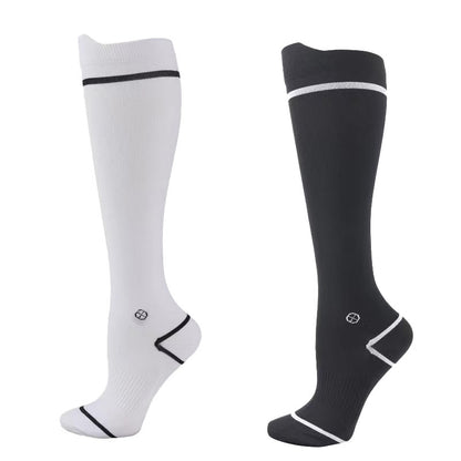 Chaussettes de compression de course grande taille (4 paires) - Multicolore*2 - EU37-39 (US4-6) - image 0
