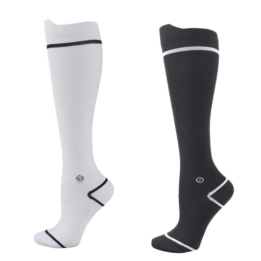 Chaussettes de compression de course grande taille (4 paires) - Multicolore*2 - EU37-39 (US4-6) - image 0