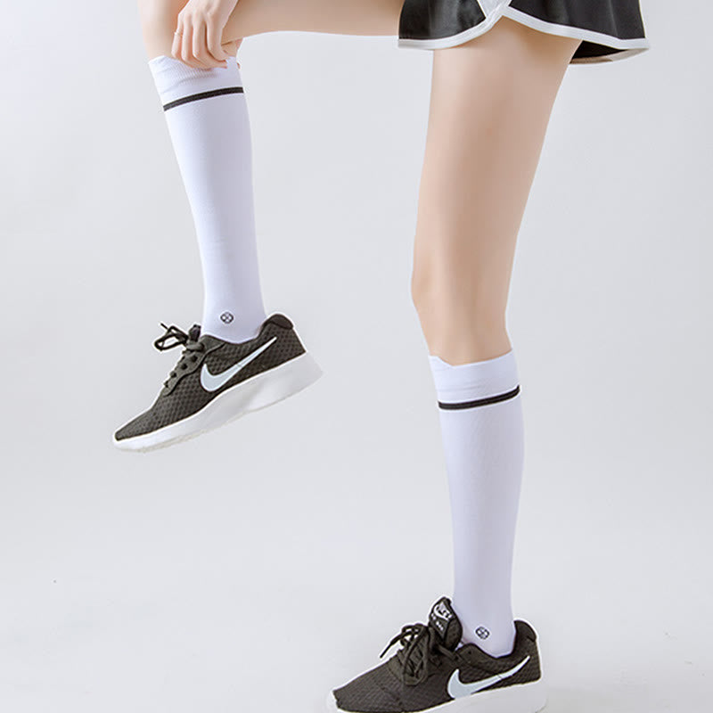 Chaussettes de compression de course grande taille (4 paires) - image 1