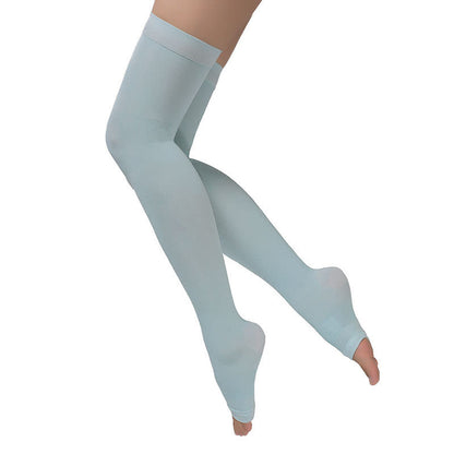 Chaussettes de compression hautes à bout ouvert grande taille (2 paires) - image 2