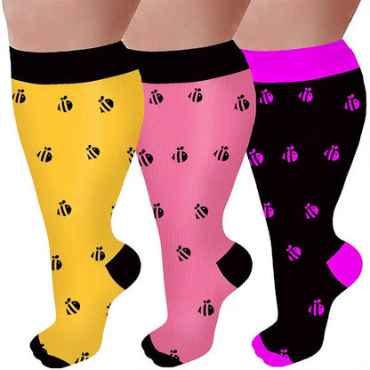 Chaussettes de compression Bee grande taille - image 1