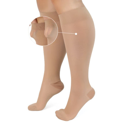 Chaussettes de compression transparentes grande taille