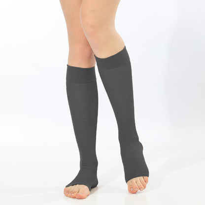 Chaussettes de compression transparentes à bout ouvert grande taille - image 7