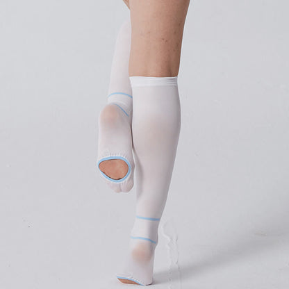Chaussettes de compression respirantes blanches grande taille