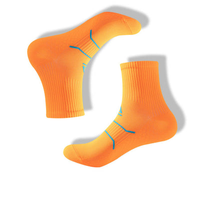 Chaussettes de compression grande taille (7 paires) - Orange - EU39-44 (US6-10) - image 12