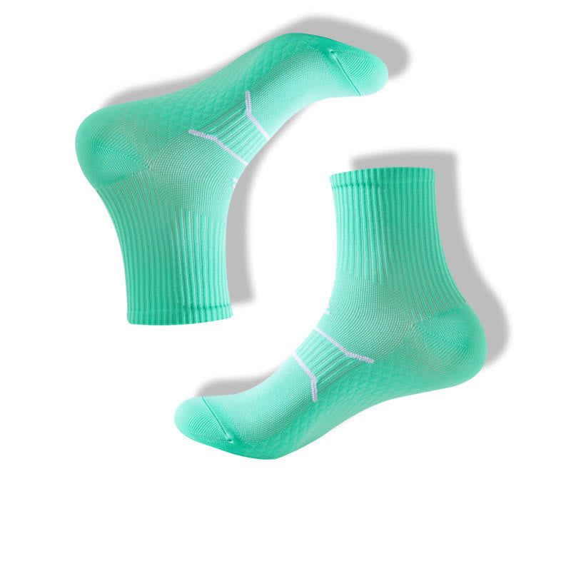 Chaussettes de compression grande taille (7 paires) - Vert - EU39-44 (US6-10) - image 10