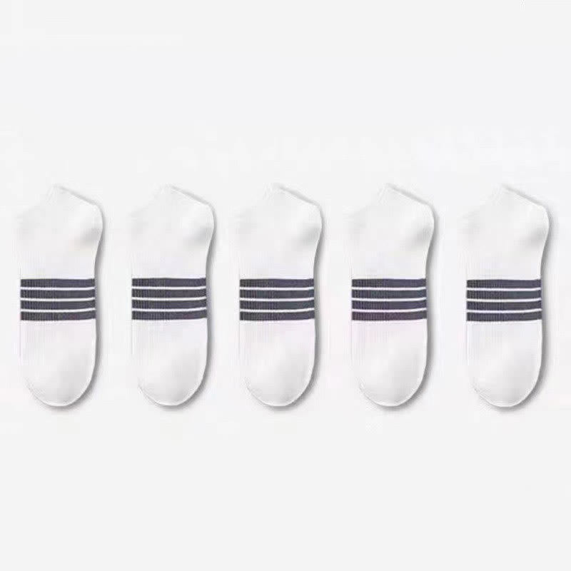Chaussettes rayées à la cheville (10 paires) - Blanc - EU39-44 (US6-10) - image 10