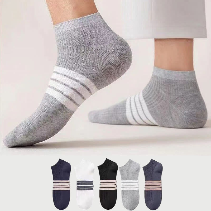 Chaussettes rayées à la cheville (10 paires) - image 0