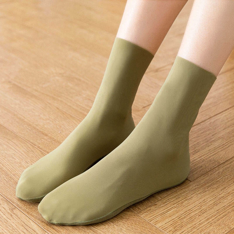 Chaussettes en soie glacée grande taille (8 paires)