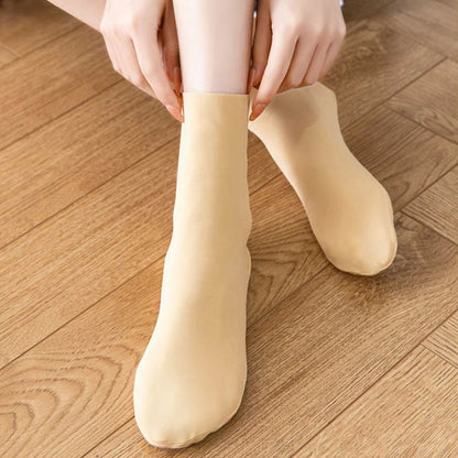Chaussettes en soie glacée grande taille (8 paires)